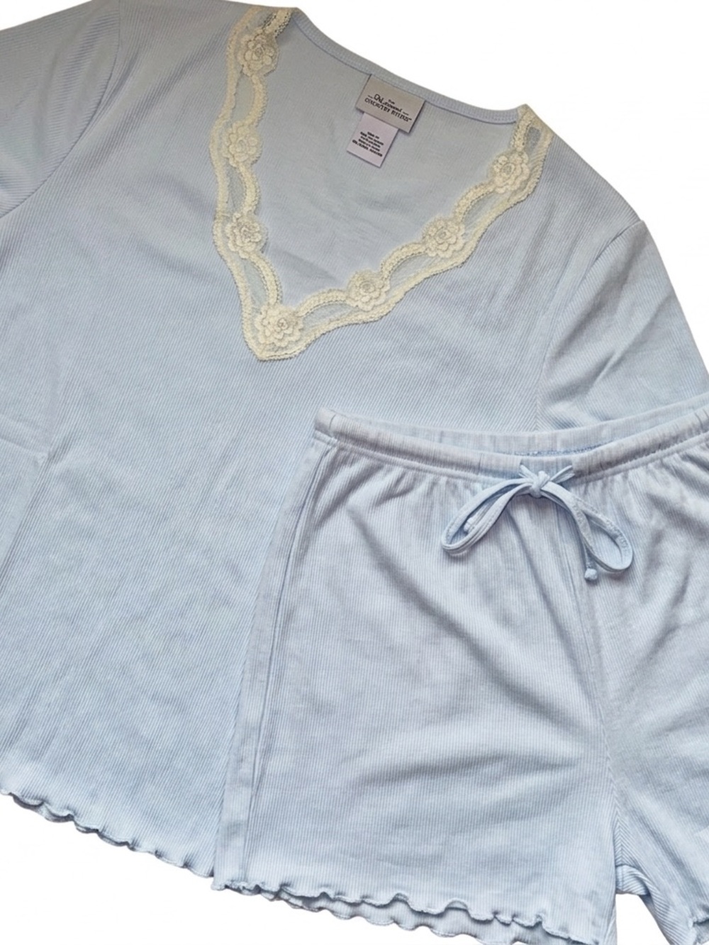 NIP Vermont Country Store Baby Blue Shorty Pajama Set - Multiple Sizes